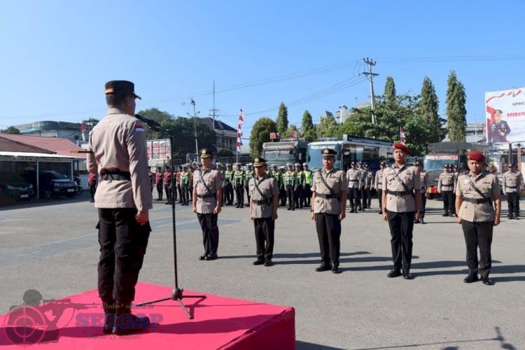 Kapolres Sumba Barat Pimpin Langsung Upacara Serah Terima Jabatan Waka Polres, Kabag SDM dan Kasat Reskrim