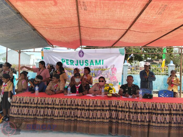 Babinsa Koramil 01/Lewa Hadiri Perkemahan Pramuka se-Kecamatan Lewa Raya