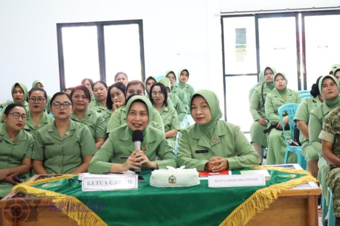 WKetua Persit KCK Cabang XII Dim 1601 Sumba Timur Ikuti Pertemuan Gabungan Secara Virtual