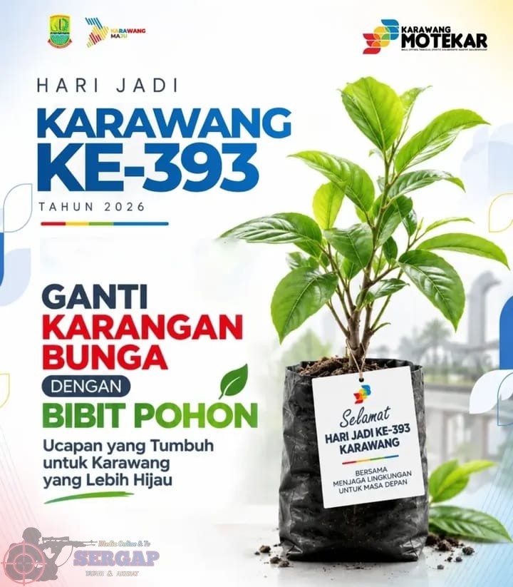 HUT Karawang ke-393, Pemkab Ajak Ganti Karangan Bunga dengan Bibit Pohon