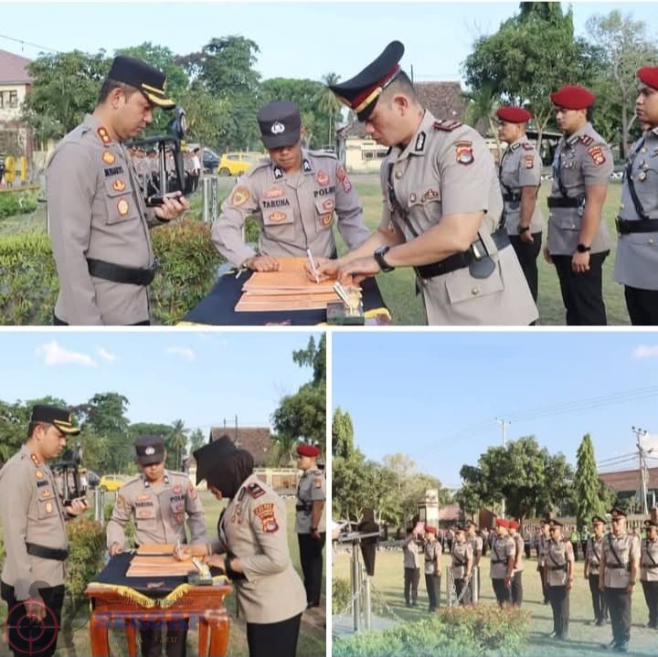 Kapolres Pimpin Sertijab Sejumlah PJU, Kasat dan Kapolsek Jajaran Polres Bima Kota