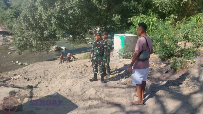 Dandim 1601/Sumba Timur Tinjau Langsung Pembangunan Jembatan Garuda di Reti Ahu