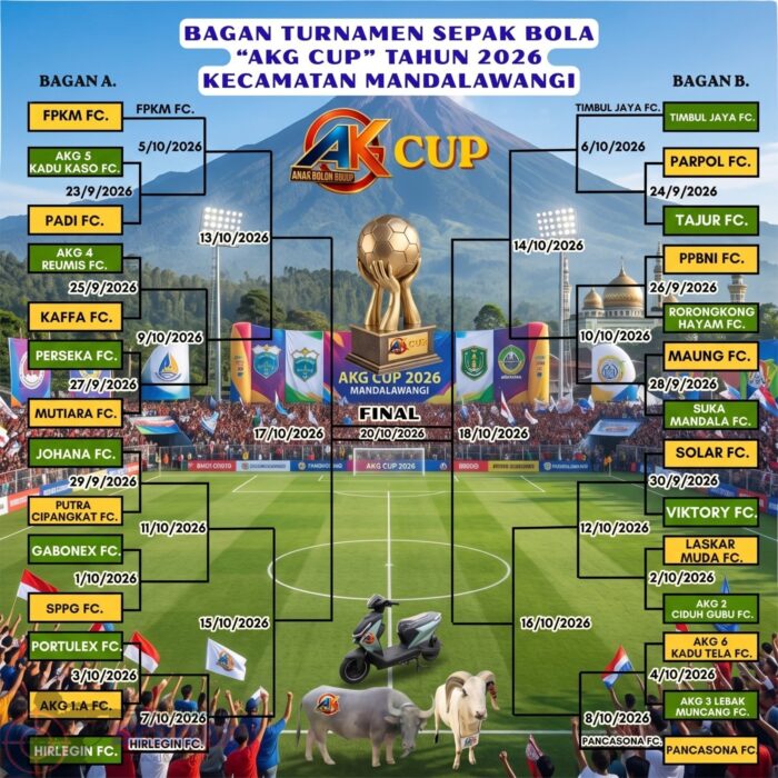 Pembukaan Open Turnamen AKG Cup Digelar, Puluhan Tim Buru Hadiah Jutaan Rupiah