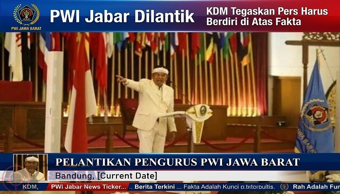 PWI Jabar Dilantik, KDM Tegaskan Pers Harus Berdiri di Atas Fakta
