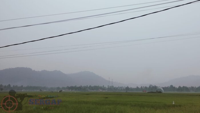 Camat Bayang bersama Forkopimca Menghimbau Masyarakat untuk Waspada Kabut Asap