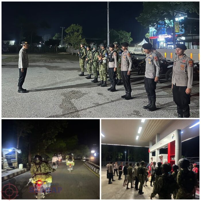 Patroli Gabungan Polres Sumba Tengah dan Yonif TP 930/Toda Tebi,Perkuat Keamanan Wilayah Sumba Tengah