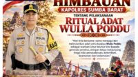 Kapolres Sumba Barat imbau Masyarakat Wujudkan Ritual Adat Wulla Poddu Yang Aman