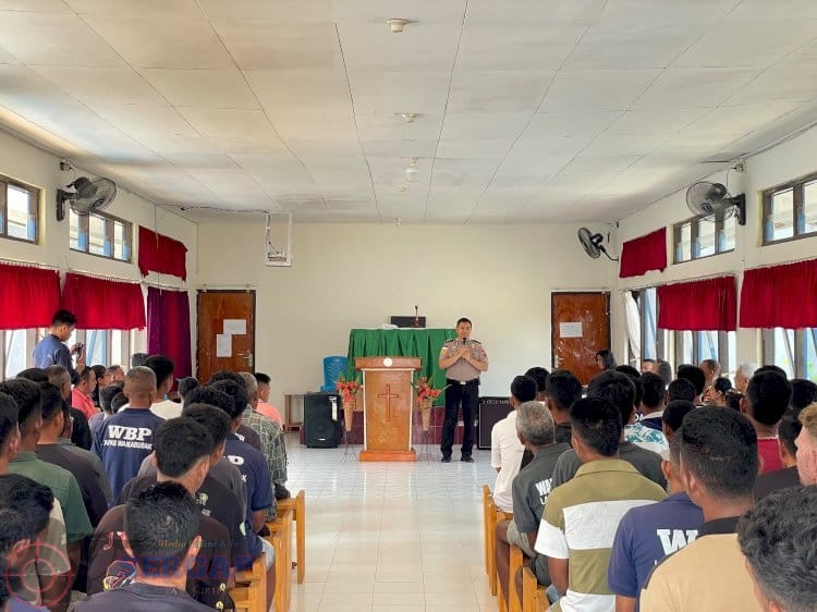 Kapolres Sumba Barat Sosialisasikan Program Polisi Peduli Pengangguran dan Bahaya Narkoba di Lapas Waikabubak