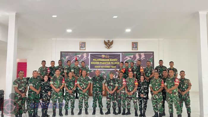 Perkuat Pembinaan Teritorial, Tim Wasev Sterad Kunjungi Kodim 1601/Sumba Timur