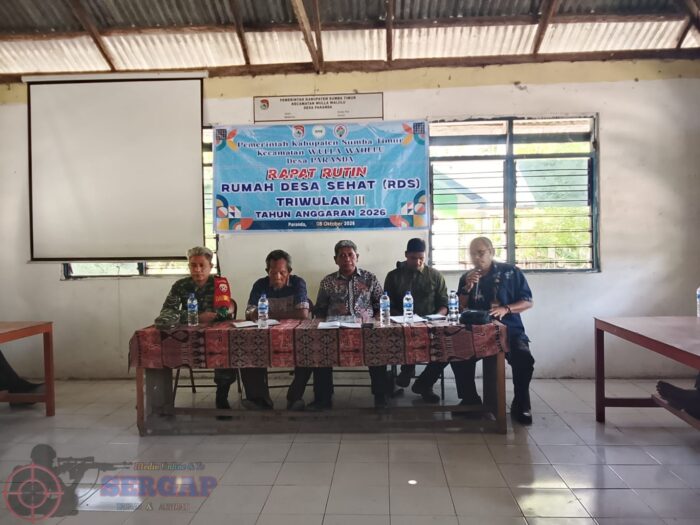 Dorong Sinergi Lintas Sektor, Babinsa Kodim 1601/Sumba Timur Ikuti Rapat RDS