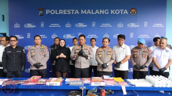 Polresta Malang Kota Ungkap 119 Kasus Narkotika, 175 Tersangka Diamankan dan Selamatkan Puluhan Ribu Jiwa