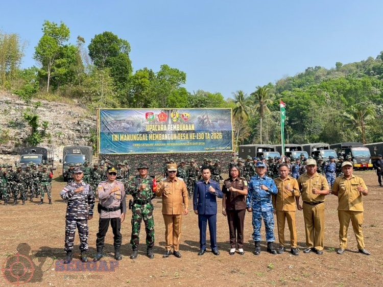 TMMD ke-130 Resmi Dibuka di Sumba Barat, TNI-Polri dan Pemda Perkuat Sinergi Pembangunan Desa