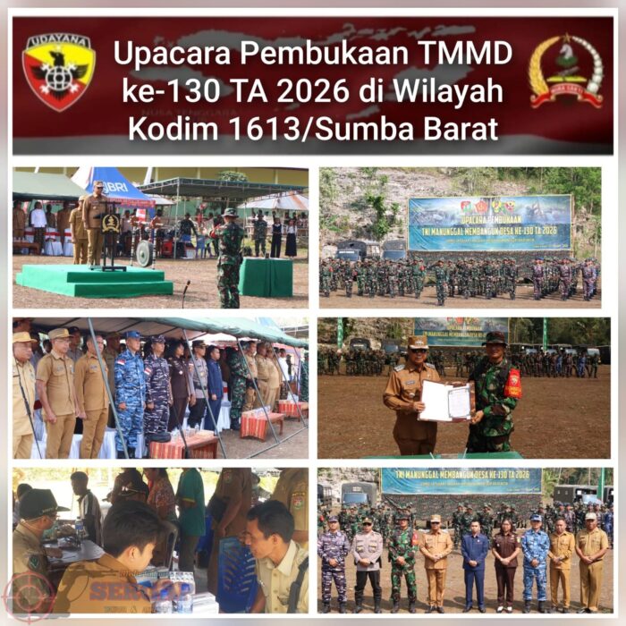 Kodim 1613/Sumba Barat Gelar Upacara Pembukaan TMMD ke-130