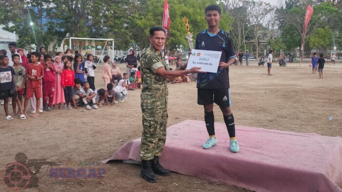 Pasi Pers Kodim 1601/Sumba Timur Hadiri Penutupan ANSOR CUP II U-13
