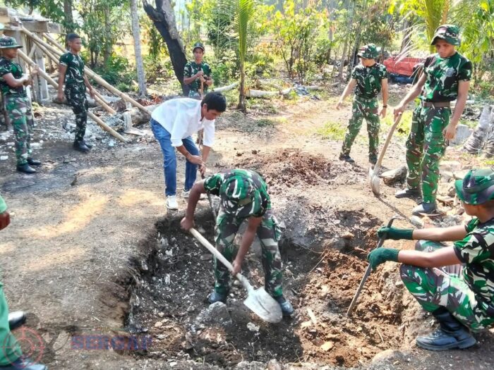 Satgas TMMD ke-130 Kodim 1613/Sumba Barat Bangun MCK untuk Warga Desa Lingo Lango