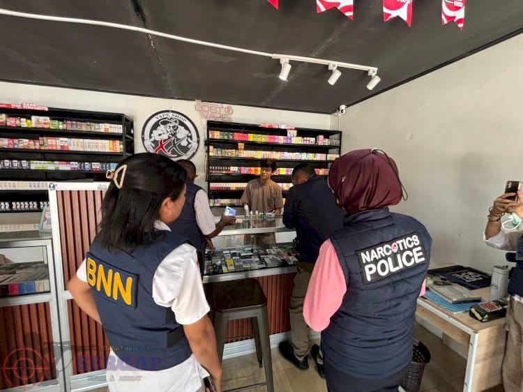 Cegah Narkoba Berkedok Liquid Vape, Polres Belu dan BNN Sisir Tiga Toko Vape di Atambua