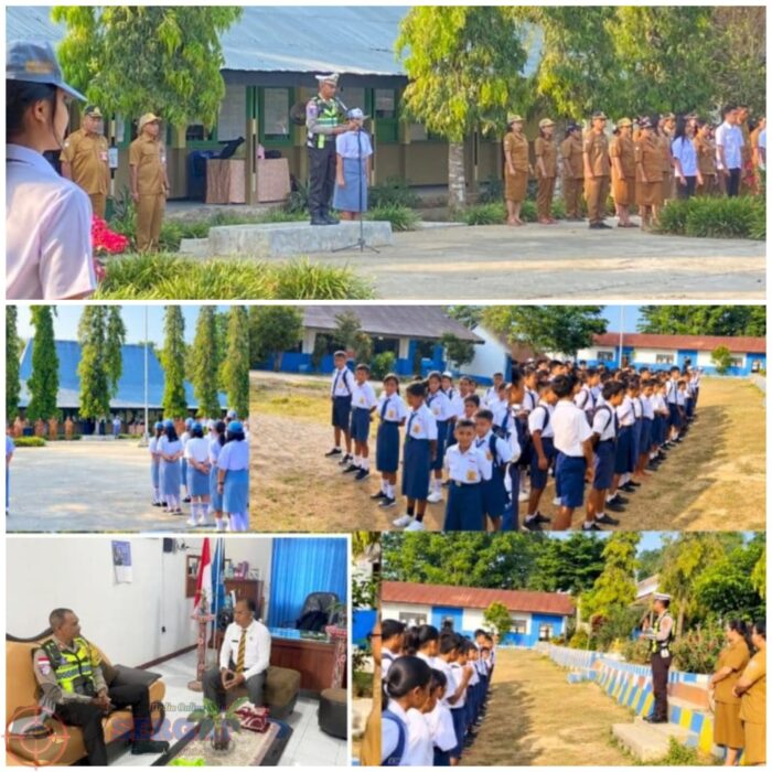 Cegah Pelajar Berkendara di Bawah Umur, Satlantas Polres Sumba Barat Edukasi Siswa