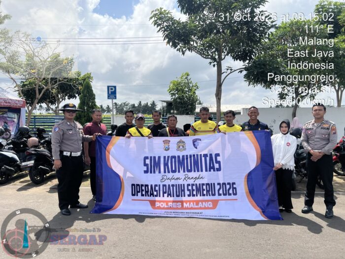 Dukung Ops Patuh Semeru 2026, Satpas Prototype Gelar Pelayanan SIM Komunitas Bersama Warlok Society.
