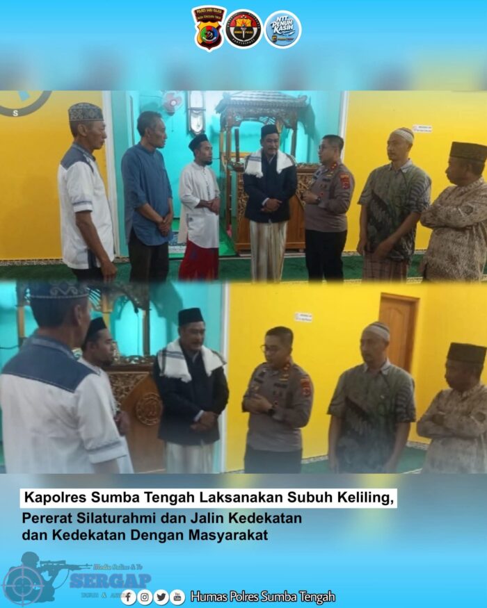 Kapolres Sumba Tengah Laksanakan Subuh Keliling, Pererat Silaturahmi dan Jalin Kedekatan dengan Masyarakat